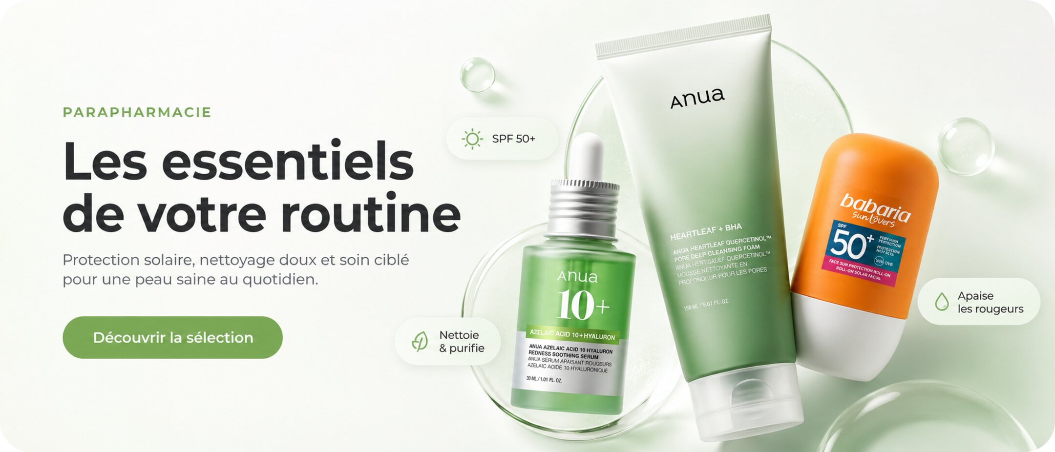 Parapharmacie - les essentiels de votre routine